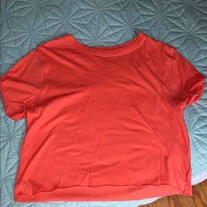 We The Free Bright Coral Short Sleeve Tee